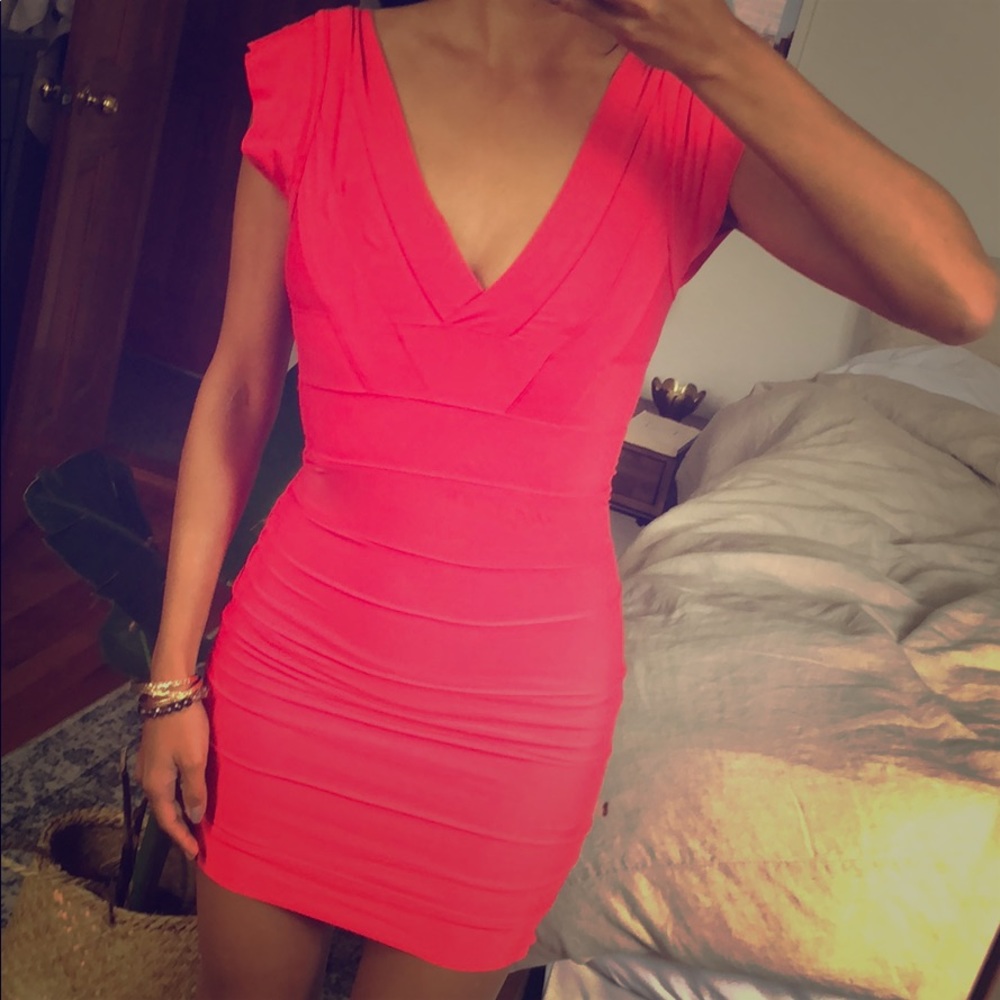 Mini bright pink dress size small